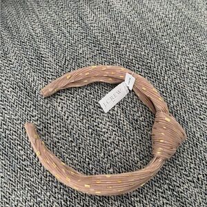 NWT J. Crew Brown and Gold Women's Headband